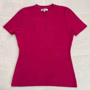 Milly Women’s Short Sleeve Cotton Pink Blouse Size Medium